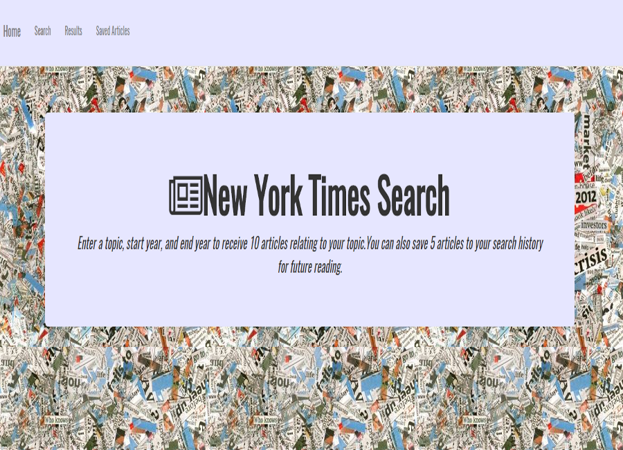 New York Times Search